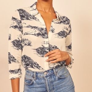 Reformation Violet Top